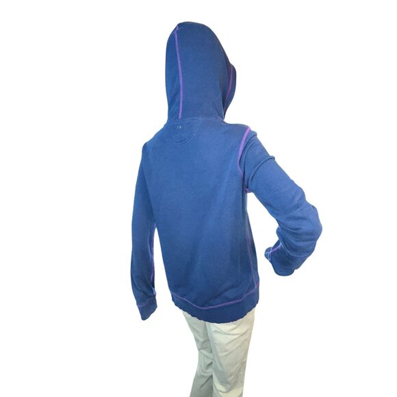 Converse Womens Vintage Front Zip Hoodie Medium Y2K Grunge Alternative - Picture 6 of 12